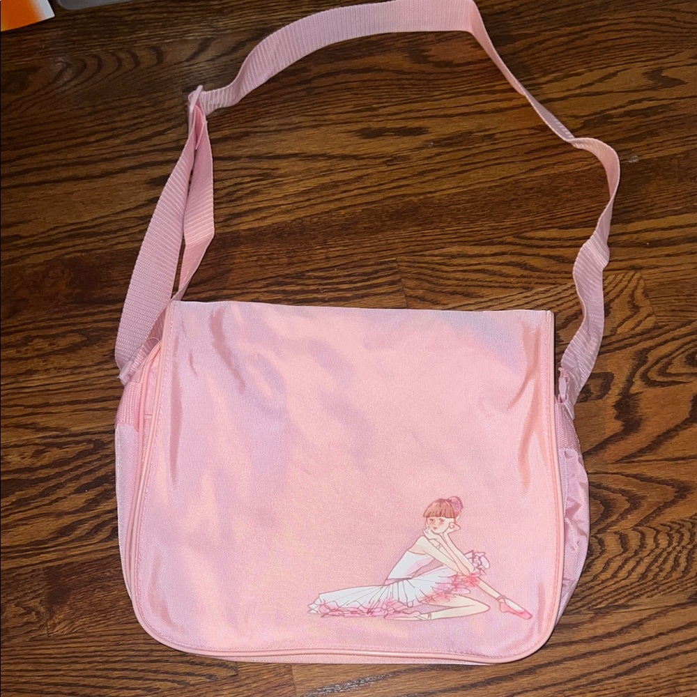 Pink Ballet-Themed Shoulder Bag